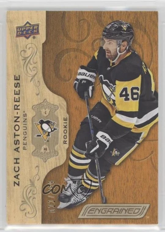 2018-19 Upper Deck Engrained Rookies /299 Zach Aston-Reese #62 Rookie RC - Image 1 of 2