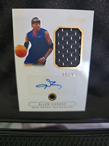Allen Iverson Keepsake Auto Autograph Gem Relic Jersey Patch #'d /99 76ers - Picture 1 of 2