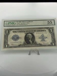 1923 $1 DOLLAR BILL SILVER CERTIFICATE LARGE NOTE Speelman / White FR#237 PMG55 - Picture 1 of 6