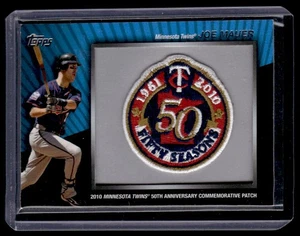 Joe Mauer 2010 Topps Update Commemorative Patch #MCP145 Twins - Picture 1 of 2
