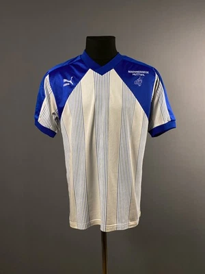 Camiseta deportiva de fútbol americano vintage de los 80 Puma para hombre azul blanco talla M ~ W. Alemania Foto 1 de 4