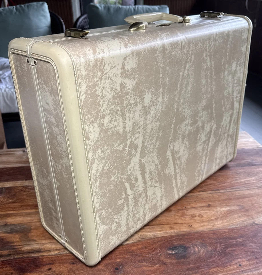 Maleta Tren Maleta Samsonite Shwayder 4521 De Colección - Beige Mármol - 21x7x15 ¡Bonita! Foto 1 de 4