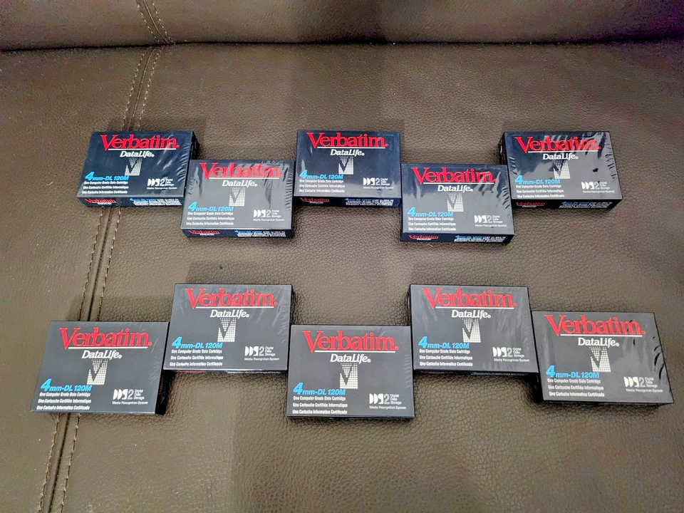 10 x VERBATIM DL 120M DDS2 DATEN BÄNDER AUCH FÜR DAT VERWENDBAR NEU & OVP °TOP° - Bild 1 von 2