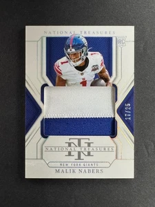 Malik Nabers 2024 Panini National Treasures Rookie Patch /25 #211 - Picture 1 of 2