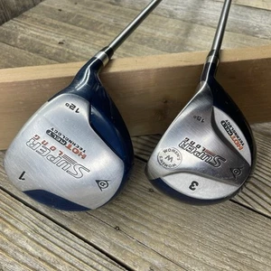 Dunlop SUPER LONG 12° Driver & 3 Wood 15° | RH | Ladies Flex 76 Series Graphite - Picture 1 of 11