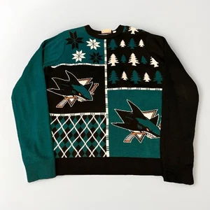 San Jose Sharks Sweater Mens Large Ugly Christmas Novelty NHL - Picture 1 of 6