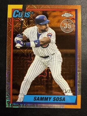 Actualización Topps 2025 - 1990 Topps Silver Pack Sammy Sosa #U90C-73 naranja/25 🔥 Foto 1 de 3
