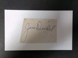 Jim Deidel Signed Autograph Cut New York Yankees Tough Signature - Picture 1 of 2