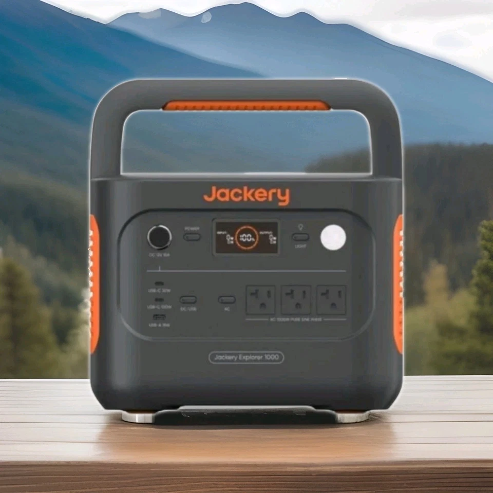 Jackery Explorer 1000 v2 Solar Generator 1500W Portable Power Station | JE-1000D