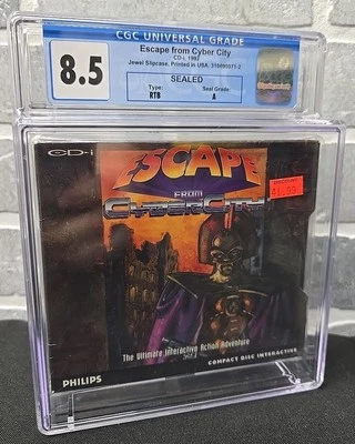 Escape From CyberCity (Philips CD-i, 1992) CGC Graded 8.5 A Sealed - Image 1 of 2