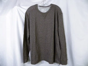 VTG Eddie Bauer Knit Sweater Mens 3XL Gray Violet Heavy Cotton Fisherman - Picture 1 of 6