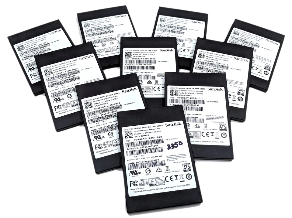 Lot of 10 SanDisk Z400s 128GB 2.5" SATA III Solid State Drive SD8SBAT-128G-1012 - Image 1 of 4