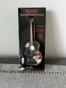 ELVIS ILLUMINATED ORNAMENT SINGS "HERE COMES SANTA CLAUSE & HOUND DOG" - Picture 1 of 6