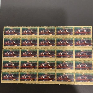 US Stamp - 1967 Thomas Eakins Art - Block Of 25 Stamps - Scott #1335 - Picture 1 of 6