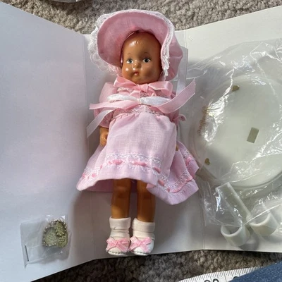 Muñeca Tinyette Effanbee Vintage Rosa V669 Familia Patsy 7" Vinilo Nueva En Caja Soporte Foto 1 de 4