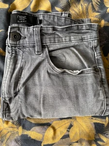 Men's Boy's Next Grey Slim Fit Jeans 30 Waist 29 Inside Leg - Picture 1 of 9