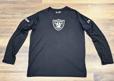 Camisa Raiders Under Armour NFL Combina Auténtica Manga Larga Mediana HeatGear Foto 1 de 4