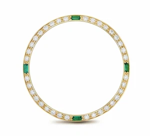 .90CT YELLOW BEAD SET NATURAL DIAMOND BEZEL FOR ROLEX DATE 15053, 15203, 15223, - Picture 1 of 6