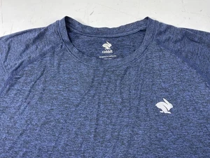 Rabbit Running Men's Short Sleeve Blue EZ T-Shirt Training Sports Trail Large - Picture 1 of 6