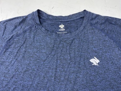 Rabbit Running Men's Short Sleeve Blue EZ T-Shirt Training Sports Trail Large - Image 1 of 4