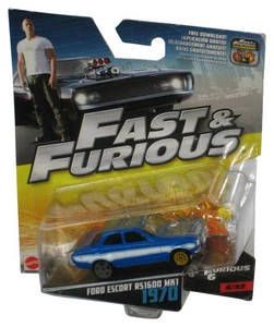Fast & Furious Ford Scorta RS1600 MK1 1970 (2016) Mattel Blu Toy Auto 6/32 - Foto 1 di 1