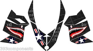SKI DOO REV XP SNOWMOBILE SLED GRAPHICS DECAL Kit Aircraft Jaws Dark Grey - Bild 1 von 1