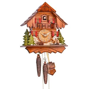 Reloj de cuco "The Woodchopper" Reloj de pared de madera - Imagen 1 de 4