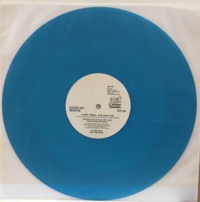 NEW 12" Blue Transparent Promo Electric Light Orchestra Livin' Thing Jeff Lynne - Imagem 1 de 2
