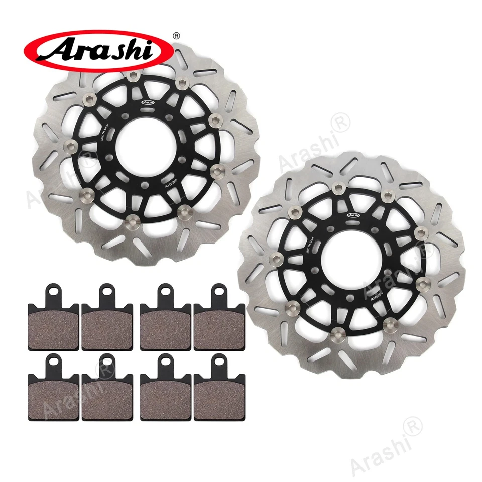 Pastilhas de freio orgânicas rotores de freio dianteiro Arashi para Kawasaki Z750R ABS 2011 - 2012 - Imagem 1 de 4