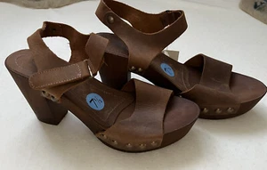 NEW A. Giannetti Made In Italy Size 7.5 Leather Heels - Picture 1 of 8
