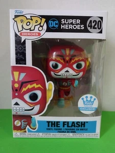 NEW FUNKO POP! ~ DC SUPER HEROES ~ THE FLASH #420 ~ FUNKO SHOP EXCLUSIVE - Picture 1 of 6