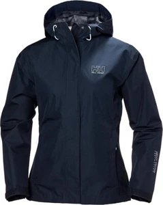 Helly Hansen Seven J Women L Hooded Waterproof Jacket Coat Navy BNWT RRP £110 - Picture 1 of 6