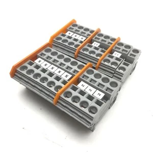 Lot of 20 Wago 284 IEC 60947-7-1 Terminal Blocks DIN Rail Mount, AWG 24-8 - Picture 1 of 6