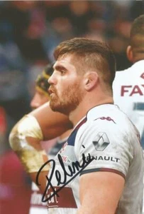 UNION BORDEAUX BEGLES RUGBY: ADRIEN PELISSIE SIGNED 6x4 ACTION PHOTO+COA - Picture 1 of 1