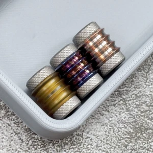 EDC Knife Lanyard Bead PEI Titanium Paracord Pendant Necklace Bracelet DIY Gift - Picture 1 of 22
