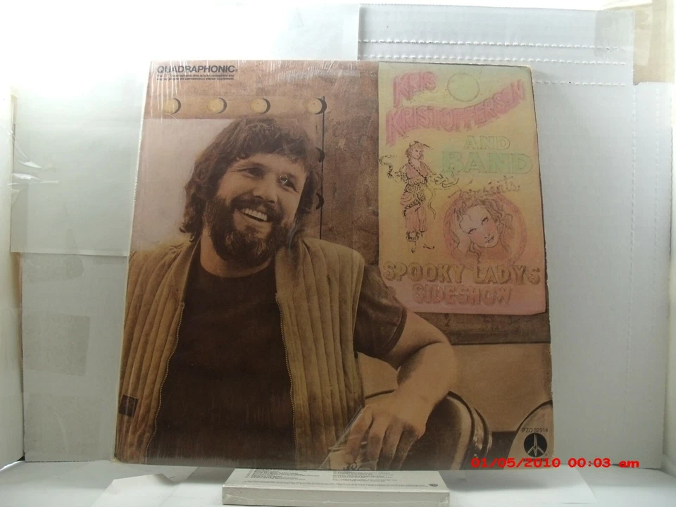 KRIS KRISTOFFERSON -(LP)- QUADRAPHONIC - SPOOKY LADY'S SIDESHOW - MONUMENT-1974 - Image 1 of 4