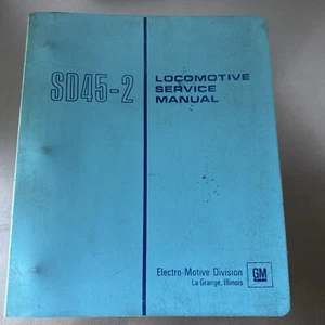 EMD GM SD45-2 Locomotive Service Manual Original Factory Employee Copy 1972 - Picture 1 of 24