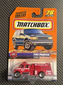 Matchbox 1/64 Diecast #76/100 MB Fire Dept Fire Pumper US Shipping Only - Picture 1 of 2