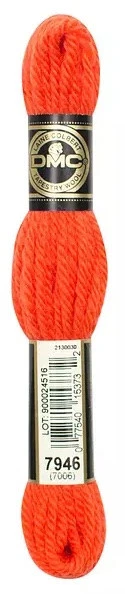 DMC Laine Colbert Tapiz Lana 8,7 Yardas Madeja - Color 7946 - Rojo Foto 1 de 1
