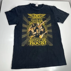 2010 Aerosmith Shirt Medium Cocked Locked and Ready To Rock Tour - Picture 1 of 11