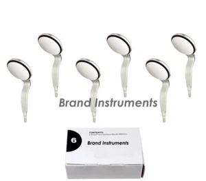 Dental Rhodium Mundspiegel Set doppelseitig #5 6er Pack - Kegelsockel - Bild 1 von 1