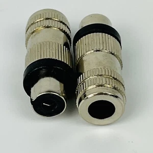 6.3mm Female plug To RCA Female Jack Stereo Headphone Audio RCA Adapter 2 Pack - Picture 1 of 4