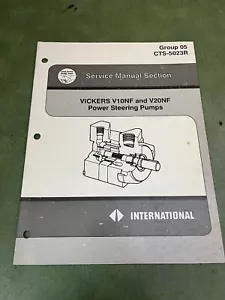 INTERNATIONAL VICKERS V1ONF V2ONF POWER STEERING PUMP SERVICE MANUAL CTS-5023R - Picture 1 of 1