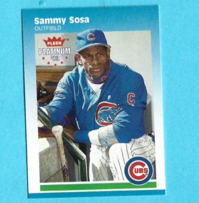 2002 Fleer Platinum - Sammy Sosa - Chicago Cubs - Baseball - #34 - Image 1 of 2
