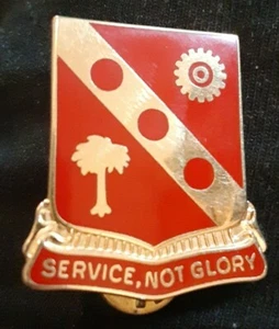 US 3rd ORDINANCE BATTALION " SERVICE NOT GLORY " UNIT CREST WW II - Bild 1 von 3