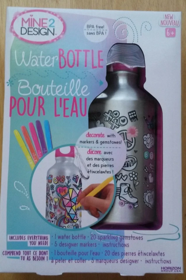 Botella de agua de diseño Mine 2 sin BPA Foto 1 de 1