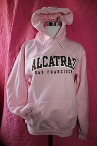 CHAMPION rosa Hoodie Sweatshirt ALCATRAZ San Francisco Baumwollmischung Tasche Gr. M - Bild 1 von 5