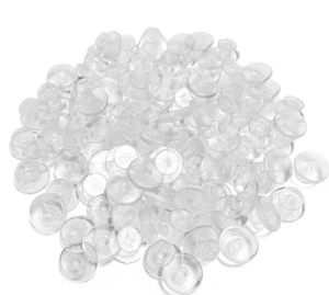 5 DIY CROCS Charm Transparent Back Buttons Make Your Own Shoe Clear Buttons - Picture 1 of 4