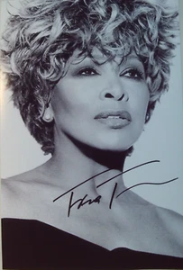 Tina Turner (+) orig. Autogramm " WILDEST DREAMS " Motiv Großfoto 20x30 - Bild 1 von 1