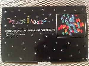 NEW FLEXINEON - 40 MULTI-FUNCTION LED BIG PINE CONE LIGHTS - Picture 1 of 5
